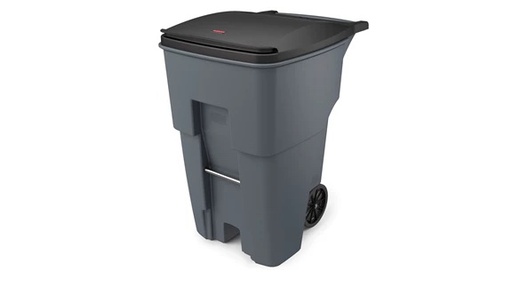 [RCP9W21G] BOTE 65 GAL ROLLOUT C/RUEDAS Y TAPA RUBBERMAID 9W21 GRIS